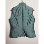 Sigrid Olsen Women's Teal Blue Sleeveless Full Zip Puffer Vest Size Medium Golf Photo 3