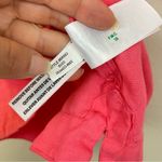 J.Crew  Salmon Pink Flutter Sleeve Linen‎ V Neck Top Size Medium Photo 7