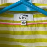 Crown & Ivy Cotton Stripe Shirt(Size Large) Photo 3