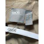 ASOS NWT Sequin Cowl Neck Slip Mini Dress Gold Party Strappy Open Back Size 12 Photo 4