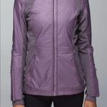 Lululemon  Rebel Runner Jacket Heathered Black/Purple Fog Size 4 Photo 0