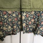 We The Free  People Olive Green and Floral Sargent Jacket Size XS Photo 3