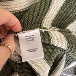 L'Academie  Drea Striped Knit Mini Skirt in Green & Ivory Photo 5