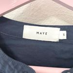 Maye Paloma Shirt French Navy Long Sleeve Size S Blue Photo 2
