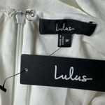 Lulus NWT Beyond Classy White Satin Halter Midi Dress M Backless Party Cocktail Photo 9