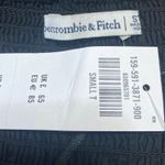 Abercrombie & Fitch NEW Black Short Puff Sleeve Smocked Mini A Line Dress Size S Photo 2