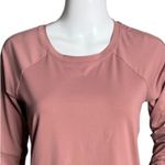 Fabletics  Shirt Womens Small Orchid Pink Cashel Top Ruched Sleeve Athleisure‎ Photo 3