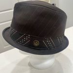Goorin bros  Dark Brown Fedora with Patterned Band Photo 0