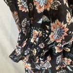 Inspired Hearts long sleeve black floral smocked ruffle dress size large NWT Photo 2