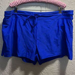 Kona Sol  Blue High Coverage Swim Shorts Woman’s Size XL NEW Photo 0