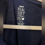 Aerie  Deep Blue V-Neck Short Sleeve Tee Photo 2