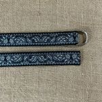Eliza B. Womens Designer Blue Paisley Cotton Belt S Photo 9