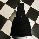 Maje Ritana Pinafore Jumper Skirt Skirtalls Strap-Detail Black Denim Overalls M Photo 9