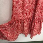 VICI Rafferty Palm Red One Tier Spaghetti Strap Dress Size Medium Photo 4