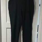 Lands' End wide leg Black sweat pants Size undefined Photo 0