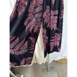 Makai Beach Hawaii Hawaiian Tropical Leaves Side Pockets Gaucho Palazzo Pants S Black Photo 3