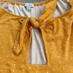 Love, Fire  cut out polka dot front tie dark yellow sundress size Medium NWOT Photo 2