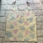 Sandro  Paris Tie-dyed Knitted Crop Top In Multicolore Size Photo 1