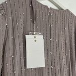 Mac Duggal  Stripe Long Sleeve Midi Dress in Vintage Lilac Size US 16 NWT Photo 9