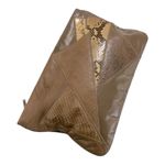 VINTAGE Taupe color Snakeskin and Leather Purse Brown Photo 2