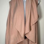 Sleeveless Shawl Vest Cardigan Pink Soft Flowy Lagenlook One Size Fits Most Photo 0