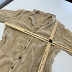 Faherty Romper Womens X Large Brown Arlie Button Up Collared Linen Blend Photo 7