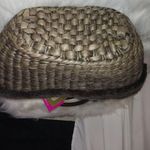 Bath & Body Works  Brown Straw Fur Trimmed Bag Photo 3