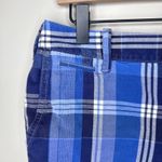 Ralph Lauren Polo Blue White Plaid Chino Shorts Size 4 Embroidered Pony Preppy Photo 1
