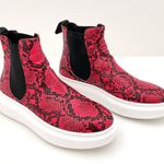 Cordani Red Snakeskin Calzature Preston Chunky Sole Sneaker Women's size 7 Photo 1