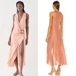 Cult Gaia  Solene Midi Dress in Jaipur Pink Sz L Photo 7