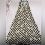 Urban Outfitters  Brown Checkered Floral Maxi Dress Photo 0