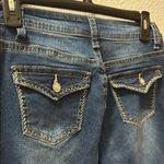 Bamboo  Blue Denim Jeans Mid-rise Flare Jeans Size 9 Photo 4