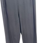 Eileen Fisher Stretch Jersey Knit Straight Pant Easy Fit Ankle Black Size Medium Photo 3