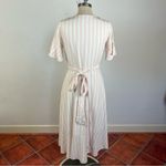 Rachel Parcell  Pink Stripe Wrap Dress Photo 5
