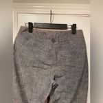 Harvé Benard Harve Bernard Size 6 Heather Gray Cropped Woven Dress Pants Button Detail Photo 7