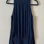 Ramy Brook Ramy Brooks Lauren Cold Shoulder Blouse Navy Blue Size XS Long Sleeve Photo 1