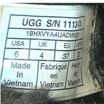 UGG ‎ Australia Suede Leather Shearling Toggle Boots Black Size US 6 Photo 2