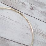 Vintage Bracelet 9" Gold Tone Bangle with Fluffy Multi Colored Ball Charm Photo 4