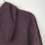 American Eagle Purple Fuzzy Sherpa Hoodie XS Photo 3