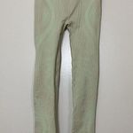 Nike NWT YOGA dri-fit neon green ribbed high waist leggings size small Photo 3