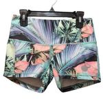 BELLE & BELL Tropical Floral Print Training Shorts Size XS Green Photo 0