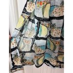 Anthropologie R. G. Kane Costa Beach Postcard Print Open Back Tiered Midi Dress Size Large Photo 8