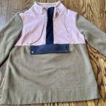 L.L.Bean  Womens Signature Colorblock Sweatshirt Organic Cotton Long Sleeve Size S Photo 0