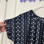 NWOT Women’s black white arrow patterned soft tshirt maxi stretch‎ dress medium Photo 1