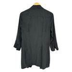 CAbi  | Medium | Black A La Carte Open Front Draped Woven Jacket Style 418 Photo 3