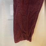 Free People Women’s Burgundy Corduroy Velvet Skinny Straight Leg Pants Size 28 Photo 7