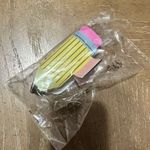 Pencil hair clip claw new in package Yellow Photo 0