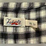 Faherty Isha Sleeveless Gingham Plaid‎ Black / White Shift Dress Size XS $178 Photo 5