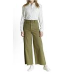 OAT New York Plus High Rise Wide Leg‎ Trousers Martini Olive Size 18W Green Photo 0