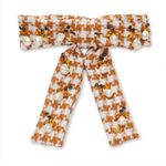 Lele Sadoughi NWT  CEDAR TWEED ACORN PEARL ANTOINETTE BOW BARRETTE Photo 3